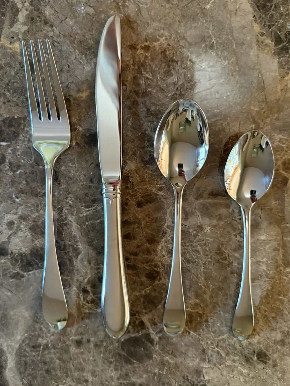 GORHAM Meredith Stainless Flatware Place Setting, NWOB, Set of 8